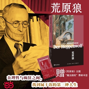 赠票根书签 自我救赎外国文学小说正版 荒原狼 碑译者钟皓楠德文无删节直译 书籍 诺贝尔文学奖得主赫尔曼·黑塞全新译本 当当网