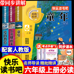 【全3册】快乐读书吧六年级上必读书籍