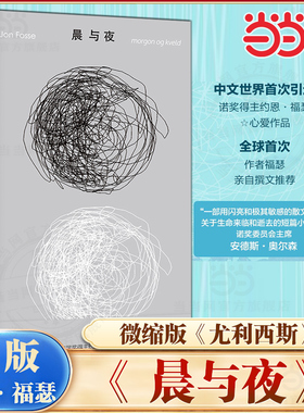 当当网 晨与夜  诺奖得主约恩·福瑟亲自撰文推荐心爱之作 微缩版尤利西斯，中文世界shou次引进 外国文学小说随笔故事书正版畅销