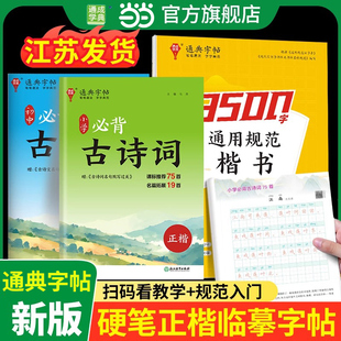 【当当网官旗】通典字帖楷书练字帖通用规范汉字3500字常用字楷体字帖初学者硬笔书法初中高中生成人男女生字体漂亮行书入门