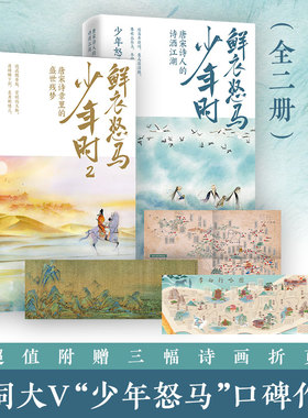 当当网【赠三幅折页】鲜衣怒马少年时全套1+2 一字一句读红楼 少年怒马著 长安客以诗歌之眼揭示盛世的繁华与危机唐宋诗人命运轨迹