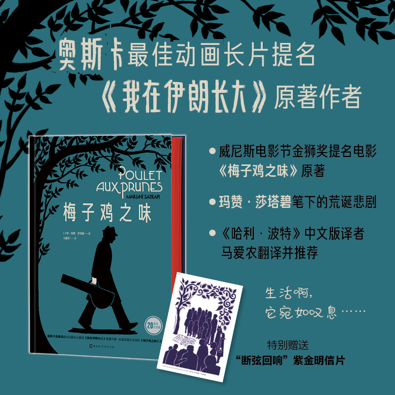 当当网 梅子鸡之味（伊朗天才艺术家、奥斯卡动画长篇提名奖《我在伊朗长大》原著作者玛赞·莎塔碧作品《哈利·波特》译者马爱农