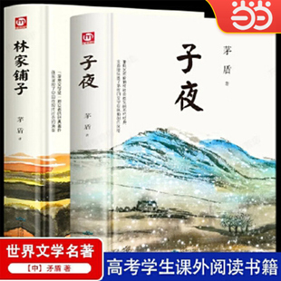 当当正版 【茅盾经典作品 】 【2册精装】子夜+林家铺子 茅盾创作中国现代长篇小说当代文学作品矛盾文集初高中学生课外阅读书籍