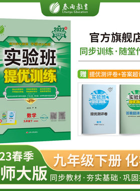 实验班提优训练 九年级下册 初中数学 华师大版 2023年春新版教材同步辅导资料复习书课时作业本练习册