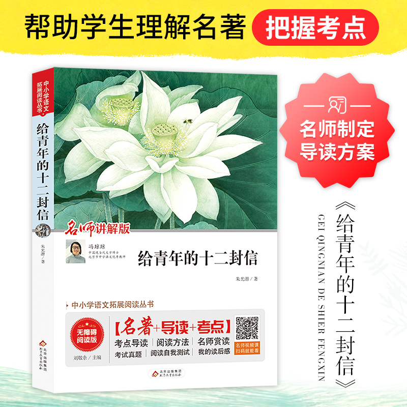 当当网正版书籍 给青年的十二封信 无障碍阅读+中考真题