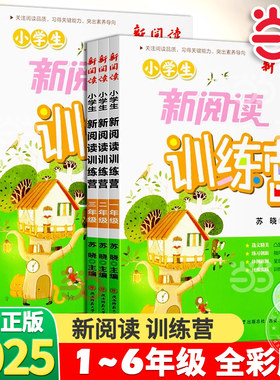 当当网2025版小学生新阅读训练营 一二三四五六年级小升初语文阅读理解专项训练升学总复习辅导阅读指导培优真题过关检测练习