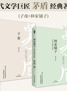 当当网 子夜+林家铺子（套装2册）茅盾经典作品 正版书籍茅盾文学奖获奖作品原著七年级初中生中学生课外阅读短篇小说集故事集书籍