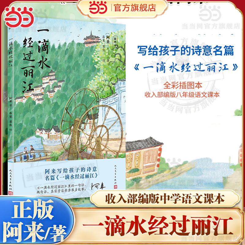 当当网 一滴水经过丽江 插图本 茅盾文学奖阿来经典  收入部编版中学语文课本 一句话两句话 其实背后牵涉很多故事 当代文学小说书