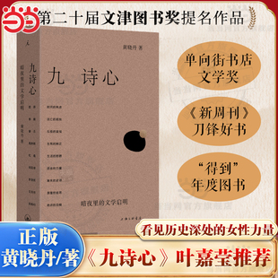 暗夜里 文学启明 第20届文津图书奖提名 九诗心 诗人十四个作者 叶嘉莹钱理群重磅推荐 黄晓丹著 女性力量 当当网 看见历史深处