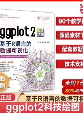 当当网 ggplot2科技绘图 基于R语言的数据可视化 芯智 赵志国 清华大学出版社ggplot2 R语言数据分析科研图表ggplot2指南 正版书籍