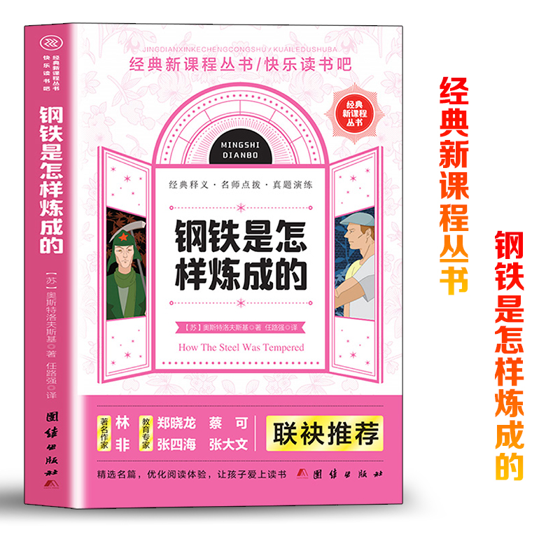 快乐读书吧钢铁是怎样炼成的--经典新课程丛书经典释义名师点拔真题演练青少年无障碍阅读快乐阅读吧成长励志小说儿童文学世界名