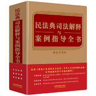 当当网 民法典司法解释与案例指导全书（含民法典合同编通则司法解释） 中国法制出版社 中国法治出版社 正版书籍