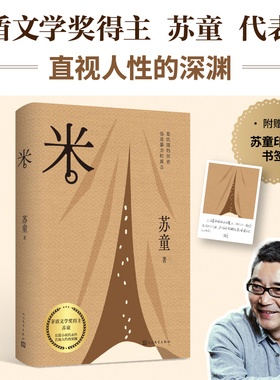 当当网 米 茅盾文学奖得主苏童代表作直视人性的深渊  灰色电影《大鸿米店》原著更黑暗的“高启强”发家史 是饥饿的历史文学小说