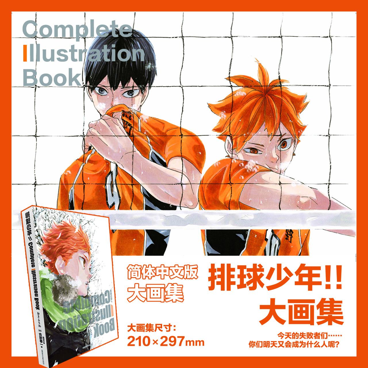 当当网 排球少年！！COMPLETE ILLUSTRATION BOOK 结束与开始大开本日本漫画原画集简体中文版 收录连载时期大量彩页海报杂志封面