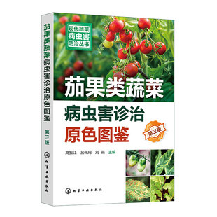 茄果蔬菜病虫害诊治畅销书再版 第三版 新型生物菌剂绿色防控虫害防治参考 茄果类蔬菜病虫害诊治原色图鉴 现代蔬菜病虫害防治丛书