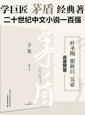 【当当网 正版书籍】子夜 茅盾经典长篇小说畅销书籍初高中课外阅读推荐文学名著二十世纪中文小说一百强追忆似水年华百年孤独
