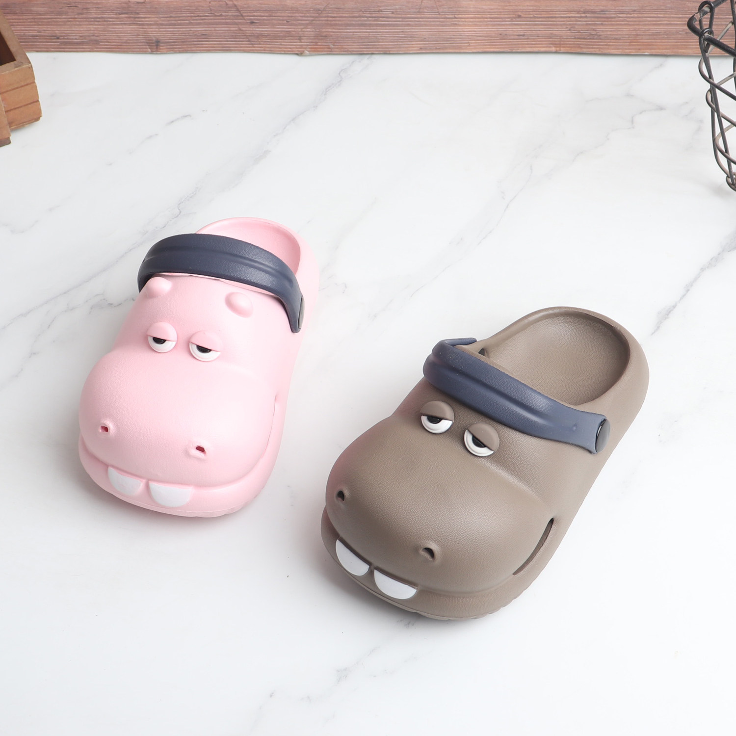 儿童可爱卡通立体河马包头洞洞鞋后绊带外穿沙滩鞋海边耐磨女孩男,童鞋/婴儿鞋/亲子鞋,儿童洞洞鞋,淘宝优惠券,粉丝福利购,淘宝优惠卷