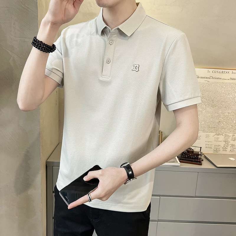 休闲时尚字母男款短袖青春流行韩式T恤POLO衫 DS-A329-PL2079-P50图片