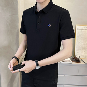 青春流行韩式T恤休闲时尚修身男款翻领短袖DS-A329-PL2073-P50图片