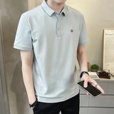 青春流行韩式T恤休闲时尚修身男款翻领短袖DS-A329-PL2073-P50，男装Polo衫，电商A329