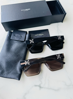 Kettering潮凯旋门墨镜太阳眼镜方形大框显脸小休闲超轻墨镜