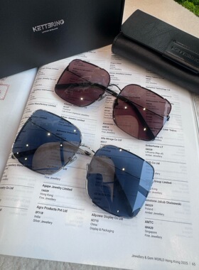 KETTERING2026网红一体式大框太阳镜男女大方框时尚沙滩度假墨镜