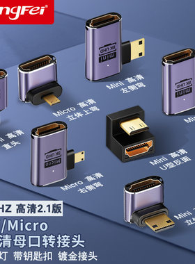 mini/microhdmi转接头8K接口