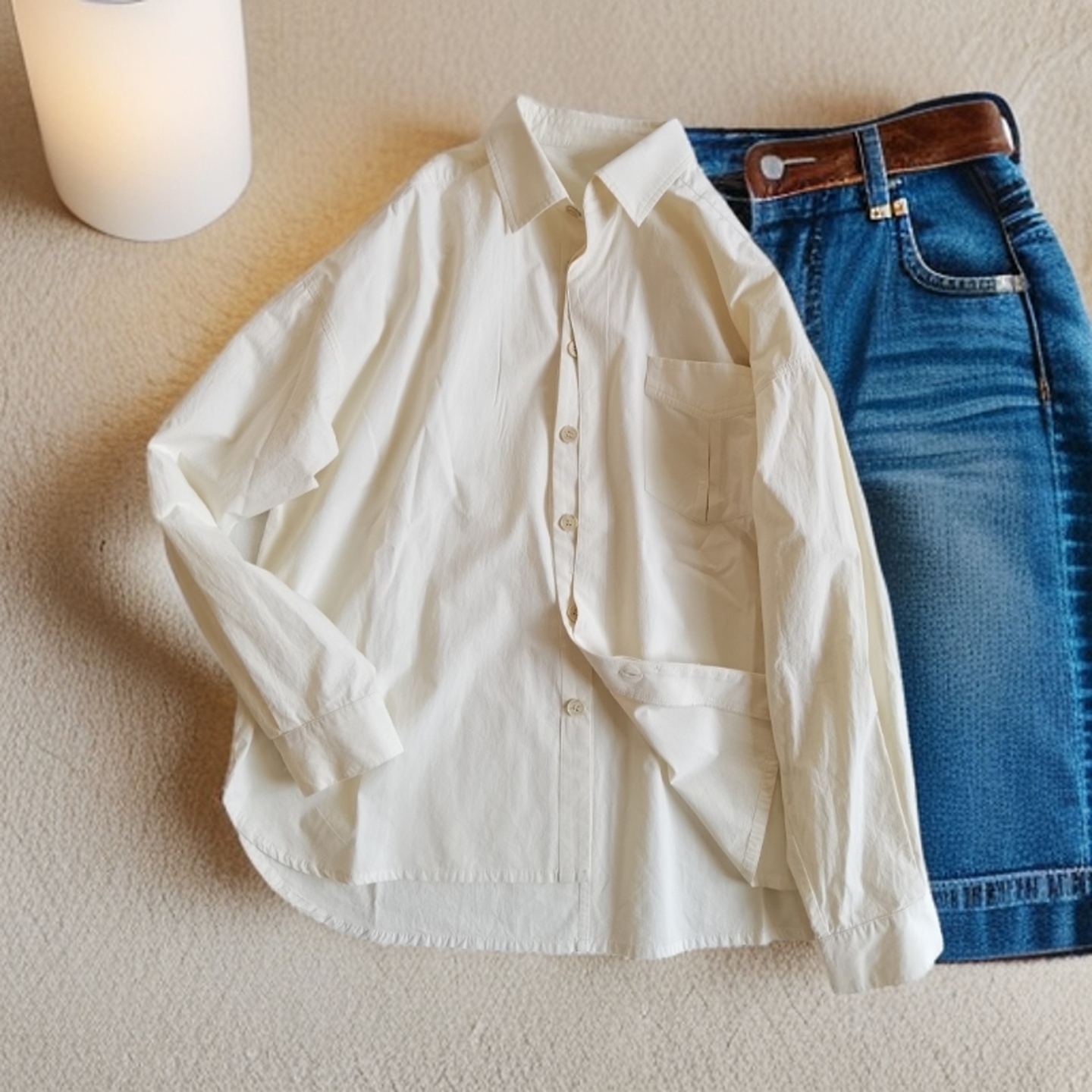 全纯棉2025年秋季扣子翻领衬衫男