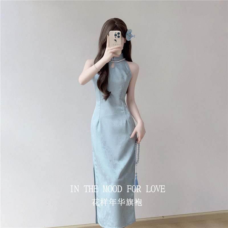四小姐花样年华旗袍2026夏季新款新中式清冷感气质少女国风连衣裙