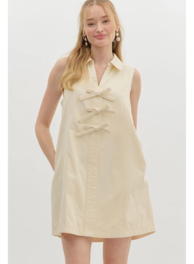 外贸单 entr0 简约无袖牛仔背心V领A字摆显瘦连衣裙