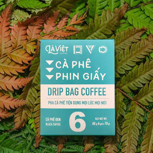 空运直邮La Viet越南大叻精选阿拉比卡挂耳咖啡 每盒60g(内6包)
