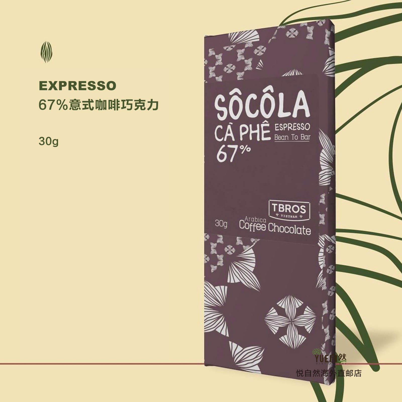 TBROS巧克力巧克力越南直邮