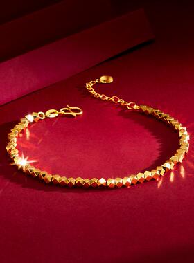 碎金子女蹦迪珠镭射珠子手链