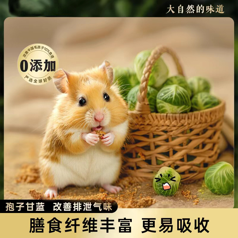 冻干孢子甘蓝仓鼠粮食金丝熊零食大礼包宠物蔬菜干兔子花枝鼠饲料
