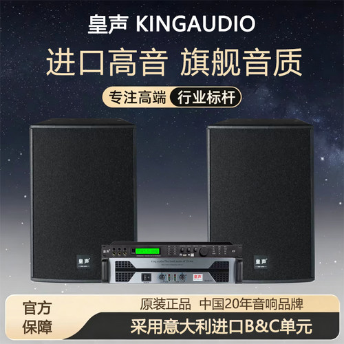 KingAudio/皇声 C15（进口单元）30-100平米KTV舞台酒吧音响套装
