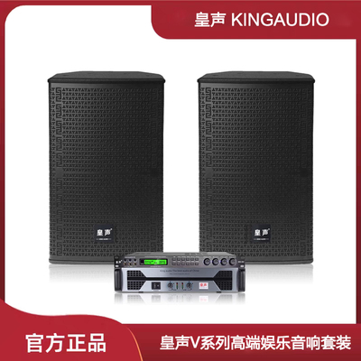 KingAudio/皇声V10一拖二KTV音响套装 专业卡拉OK包房家庭全套