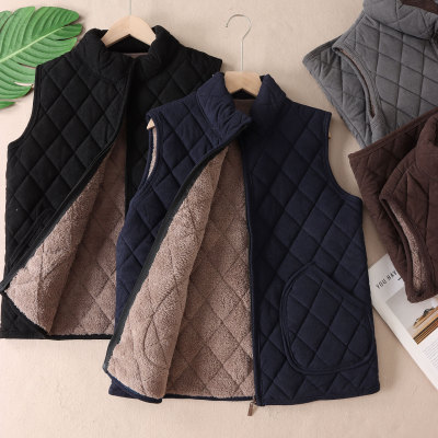 男士保暖加绒加厚保暖马甲外套