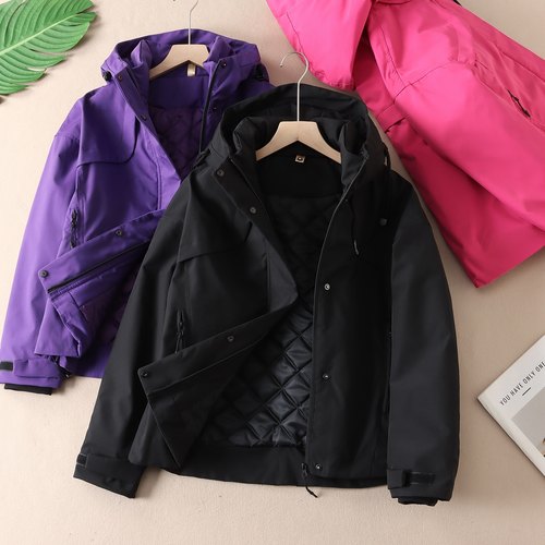 800克~加厚保暖连帽棉服冲锋衣