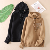 高品质春秋连帽休闲卫衣女套头棉质袋鼠兜外套男 外贸 情侣款 F330