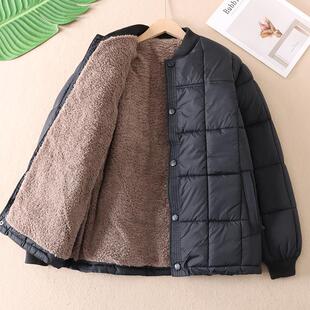中老年加绒棉衣秋冬保暖加厚宽松内外穿爸爸冬装棉袄上衣外套B368