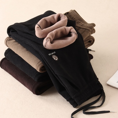 560克~不起球加厚一体绒休闲裤