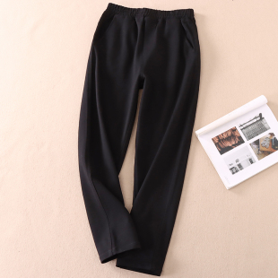 宽松哈伦裤 遮胯遮肉 品质款 休闲裤 WC165 简单大方 黑 早春基础款