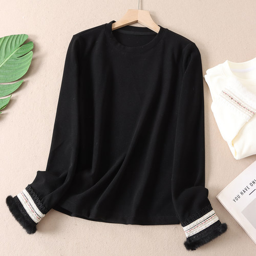 新中式自发热双面德绒打底衫