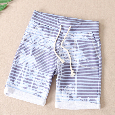 夏季清凉棉质印花独家沙滩五分裤