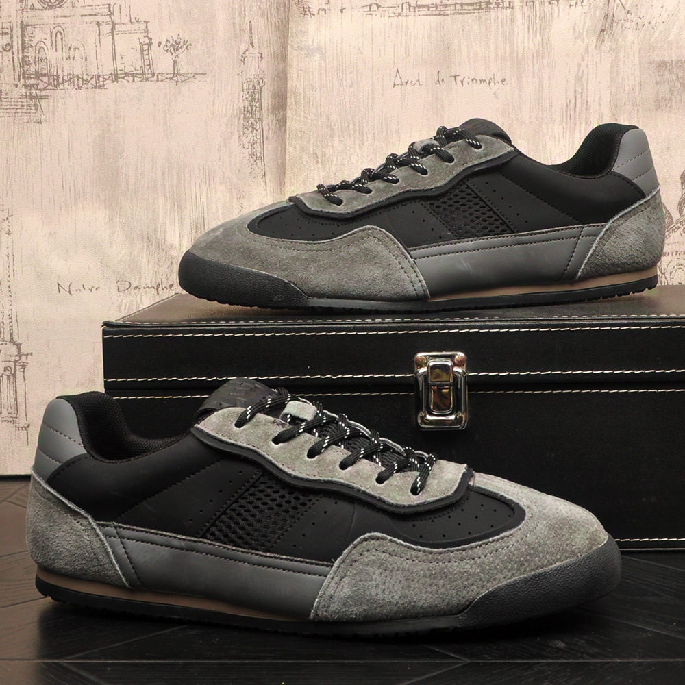 夏季薄款男士轻质舒适平底小众休闲鞋ins百搭隐形内增高德训鞋男