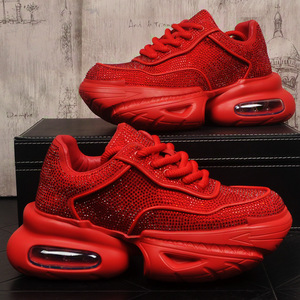 时尚巴黎潮牌欧洲站男士厚底老爹鞋气垫减震舒适青年休闲运动鞋子