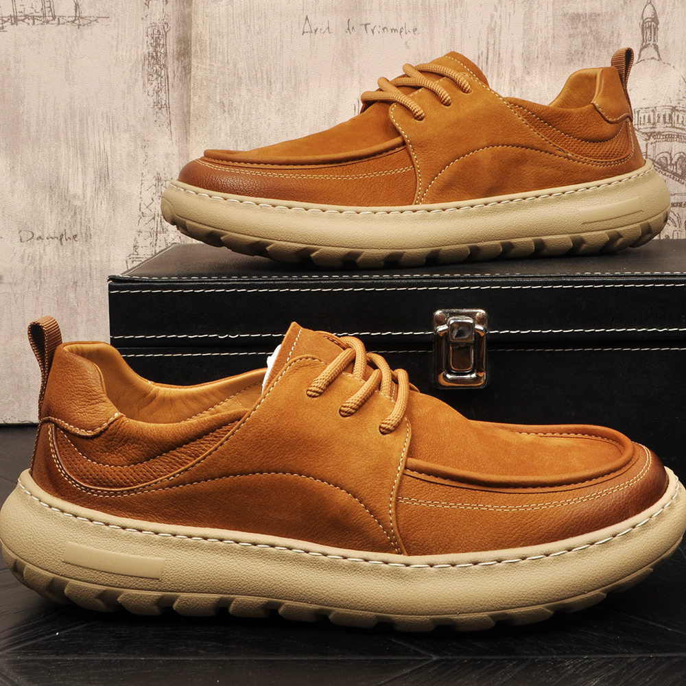 男士休闲牛皮男鞋上线轻便软底舒适开车鞋真皮薄款夏季百搭休闲鞋