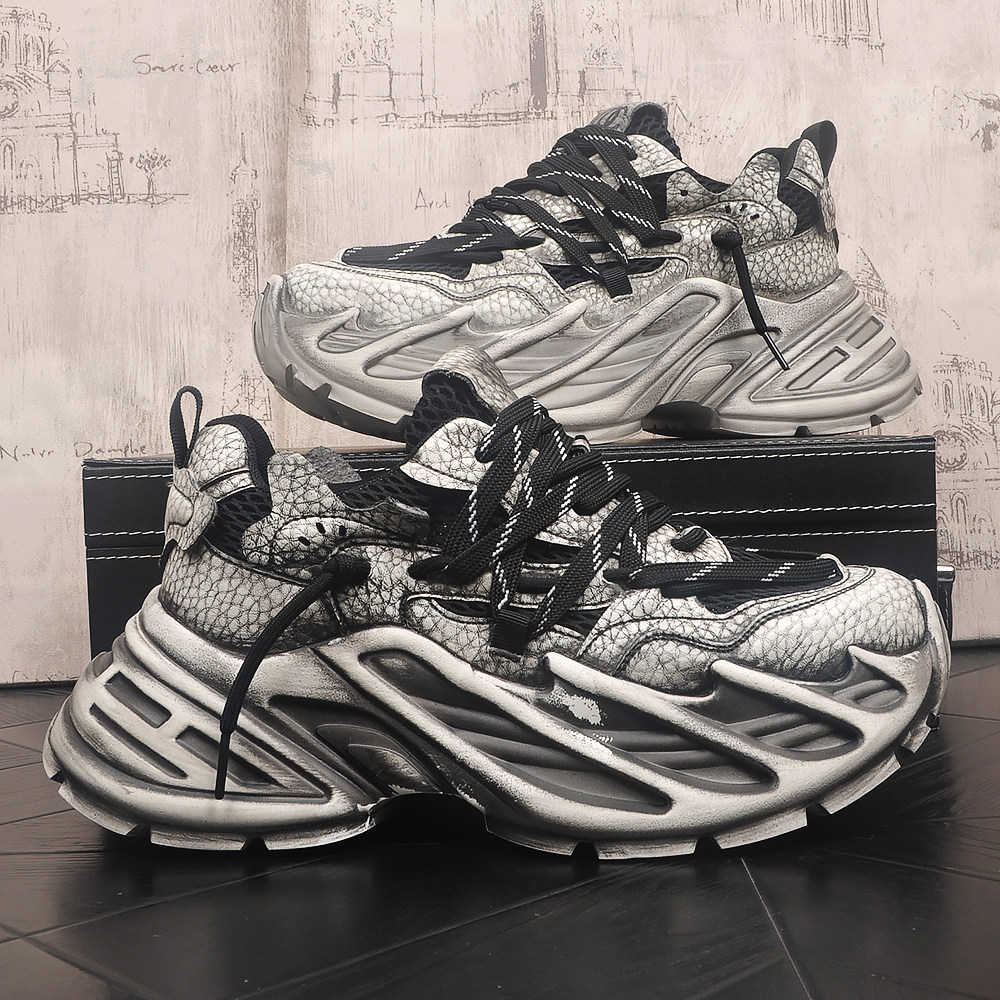 ins男款超火原创个性8cm增高老爹鞋韩版春季潮流百搭运动休闲鞋子