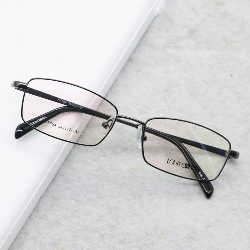 全框近视眼镜男女超轻商务钛合金防辐射防蓝光成品带镜片0-1000度