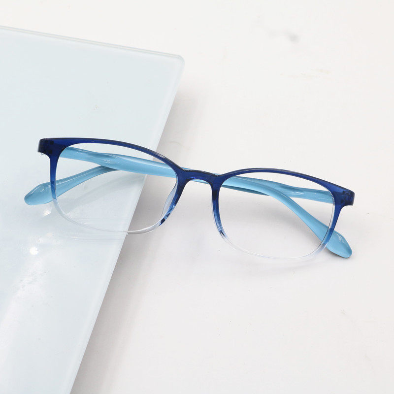 男女复古tr90渐变近视眼镜防蓝光